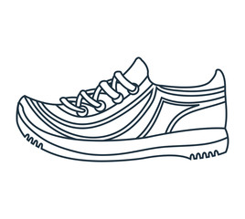 tennis shoe isolated icon vector illustration design