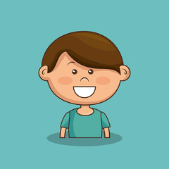 cute little girl character vector illustration design