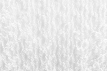 White Fur Texture Background.