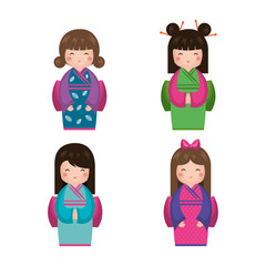 japanese girl doll icon