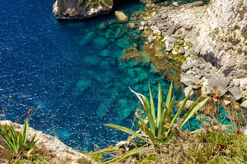 Blue Grotto - one of nature landmarks on Malta