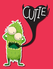 alien monster character doodle art design