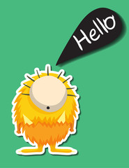 alien monster character doodle art design