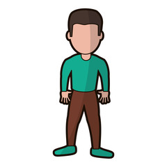 cartoon son boy character vector illustration eps 10