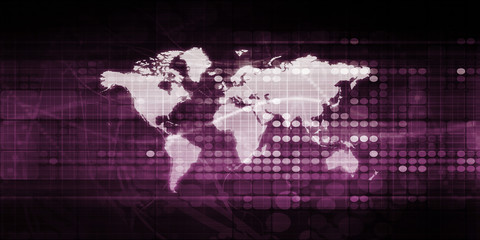 Obraz premium Global Network