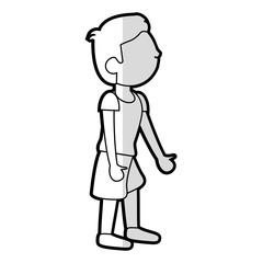 cartoon son boy people vector illustration eps 10