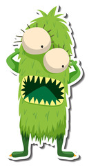 alien monster character doodle art design