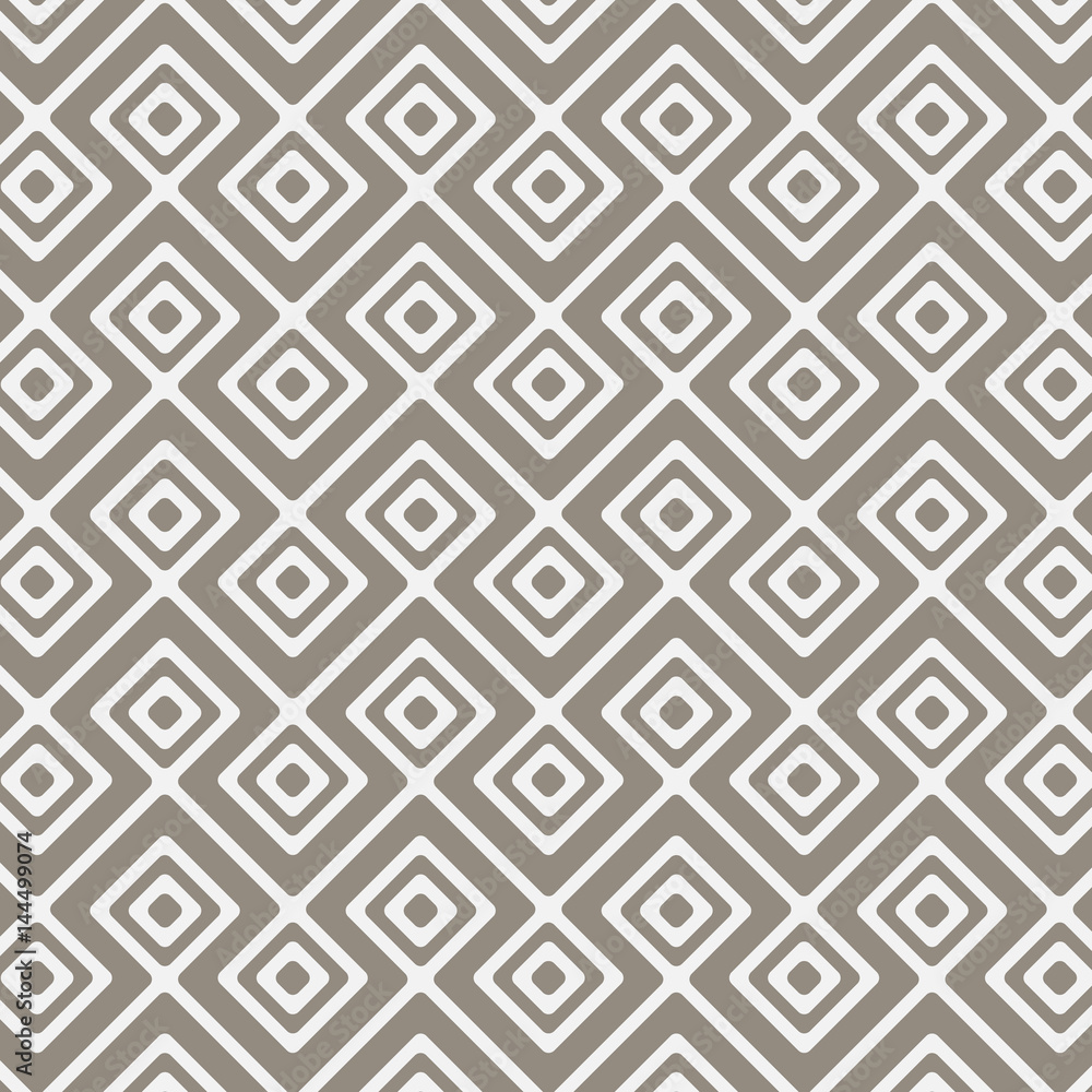 Wall mural vector pattern, repeating linear square diamond shape, stylish geometric monochrome. pattern is on s