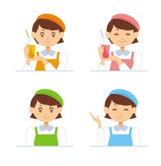 ジューススタンドの女性2