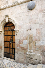 Fototapeta na wymiar Corners of Jerusalem, streets, yards and the holy places of Israel's capital