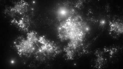 Obraz premium Abstract fractal illustration looks like galaxies
