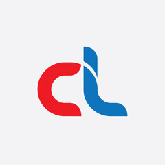 Initial Letter CL Rounded Design Logo