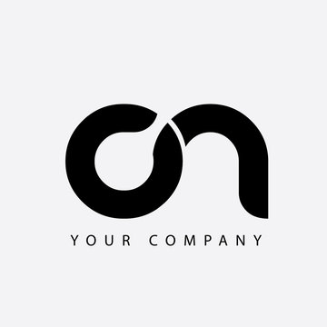 Initial Letter CN Rounded Lowercase Logo