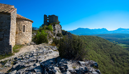 Blick auf die Burg Soyans