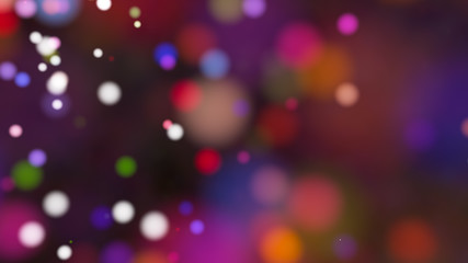Beautiful colorful bokeh blurred background defocused lights