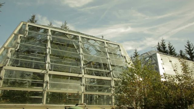 Open top chambers for climate change research, unique technology, unique within the world, reseach the carbon cycle and other, photosynthesis, Europe, EU 