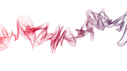 3d illustration of veil on the wind