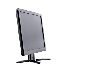 display monitor computer display on white background  hardware  desktop technology isolated
