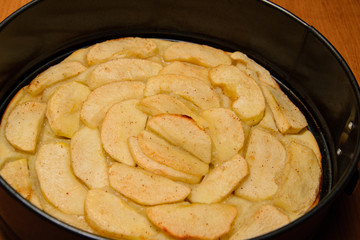 close-up apple pie