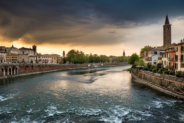 Fototapeta premium Verona Italy - Cityscape of Verona, Veneto