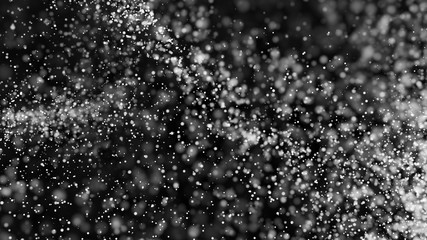 Beautiful monochrome bokeh blurred background defocused lights