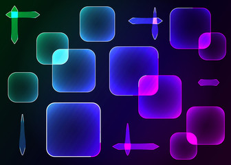 Abstract background, squares