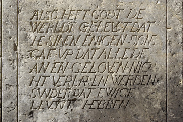 Niederdeutsche Grabinschrift