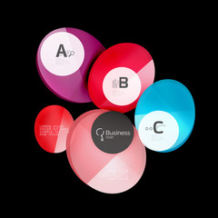 Geometrical abstract infographics banner template