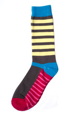 Hipsters sock, isolated on a white.