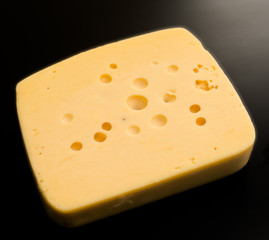 cheese on black