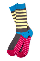 Hipsters sock, isolated on a white.