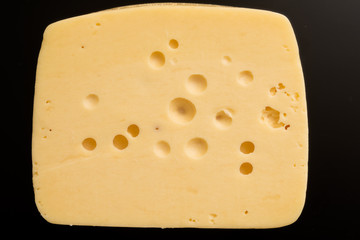 cheese on black
