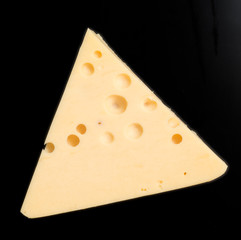 cheese on black