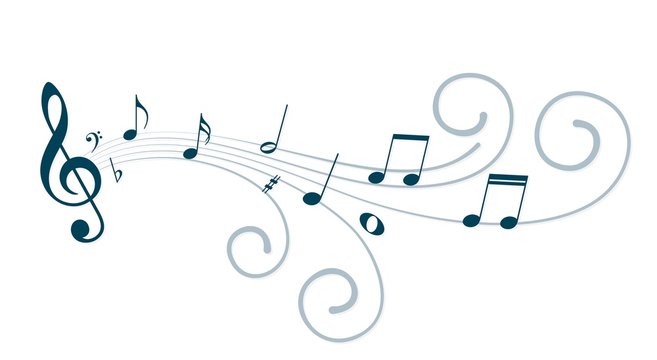 Music notes. 