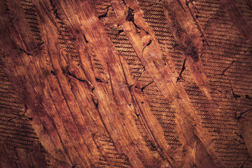 detail of a clay sculpture