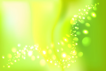 Green shiny sparkles