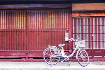 Bike in front of door