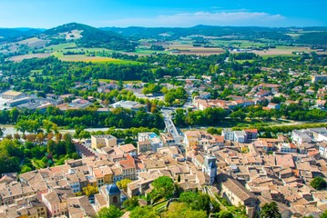 Village de Crest dans la Drôme, France