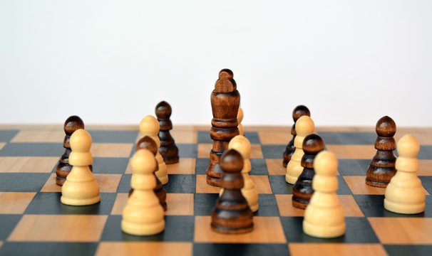 Chess - Peasants Are Struggling Against The Upper Layer