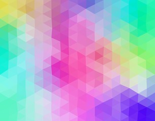 Fototapeta premium Pastel colored triangular mosaic background