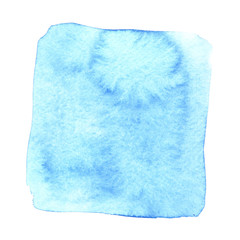Obraz premium Blue wry watercolor square