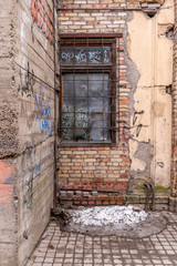 The last snow in the city.
