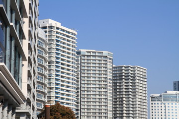 High rise condominium in Yokohama Minatomirai 21, Japan