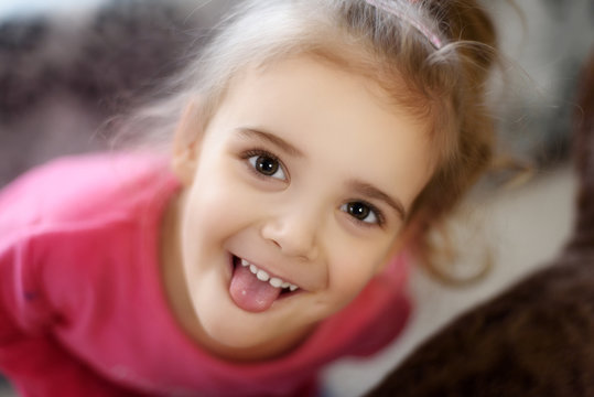happy autistic girl smiling