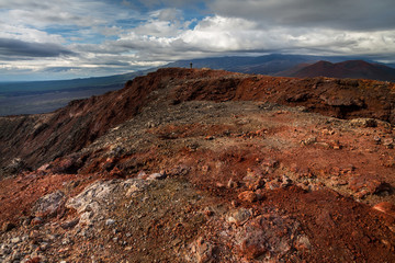Lunar landscape near Tolbachik volcano