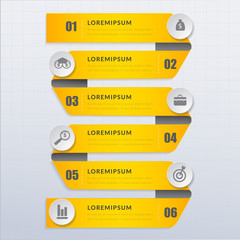 Fototapeta premium Ribbon modern design number 4 step template can used for banner,infographic,data,presentation timeline business,chart, workflow layout,brochure,leaflet ,web design, number options.Vector illustration.