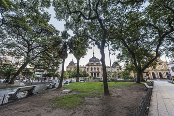 Fototapeta na wymiar Independence Park in Tucuman, Argentina.