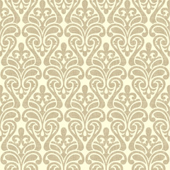 Vector Damask wallpaper, Colorful seamless pattern. pink and blue on black background