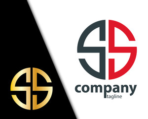 Initial Letter SS With Linked Circle Logo