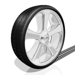 3D wheel, tire